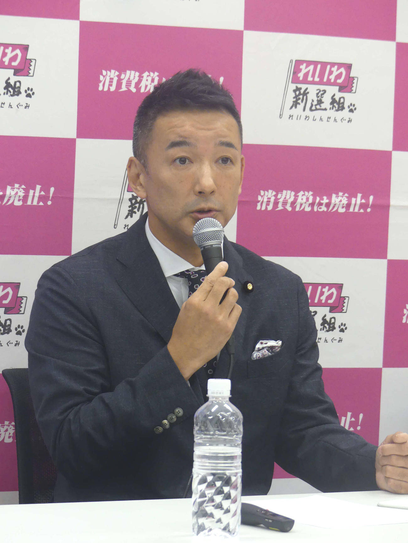 れいわ新選組・山本太郎代表（2023年6月21日撮影）