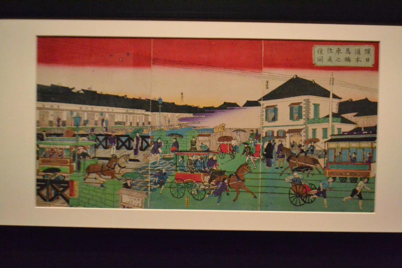 鉄道馬車について描かれた絵画