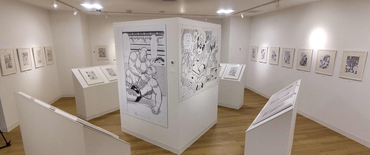 貴重な原画（複製）の展示コーナー（一般撮影不可エリア）