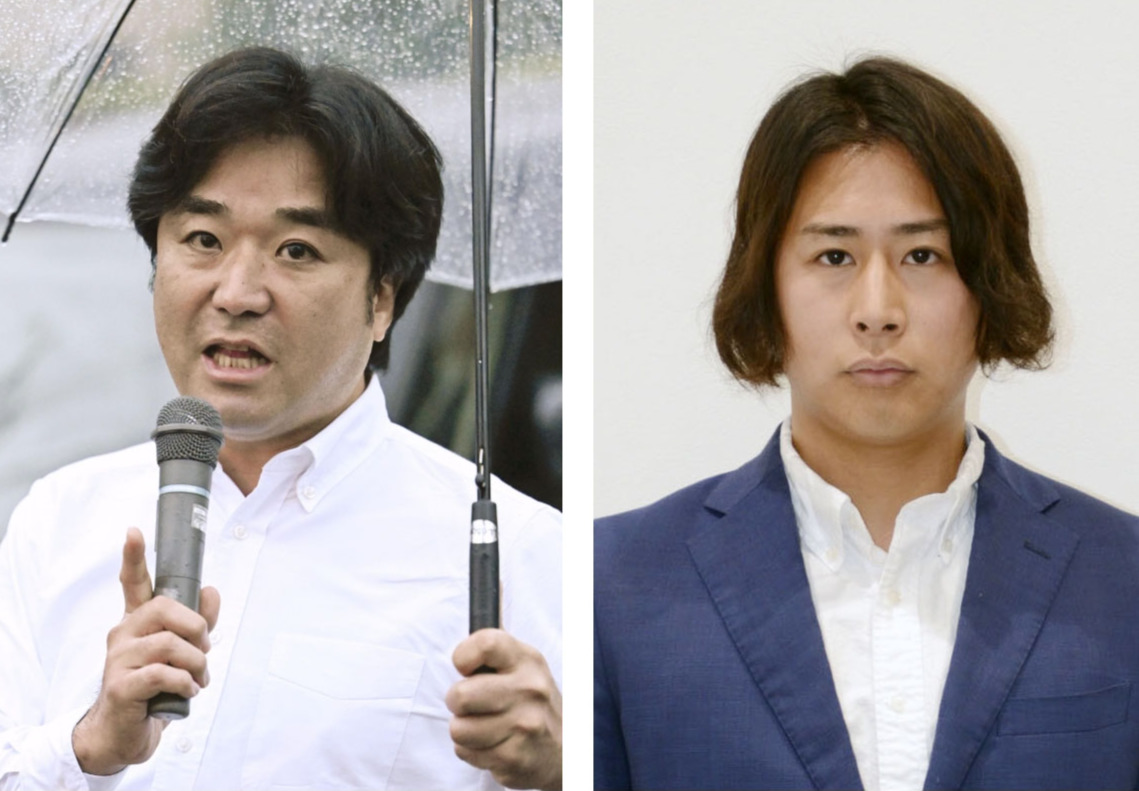 黒川敦彦容疑者（左）と根本良輔容疑者（共同）
