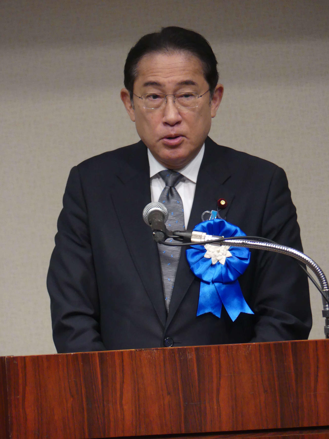 北朝鮮による拉致被害者の帰国を求める国民大集会に出席し、あいさつする岸田文雄首相（2024年5月11日撮影）