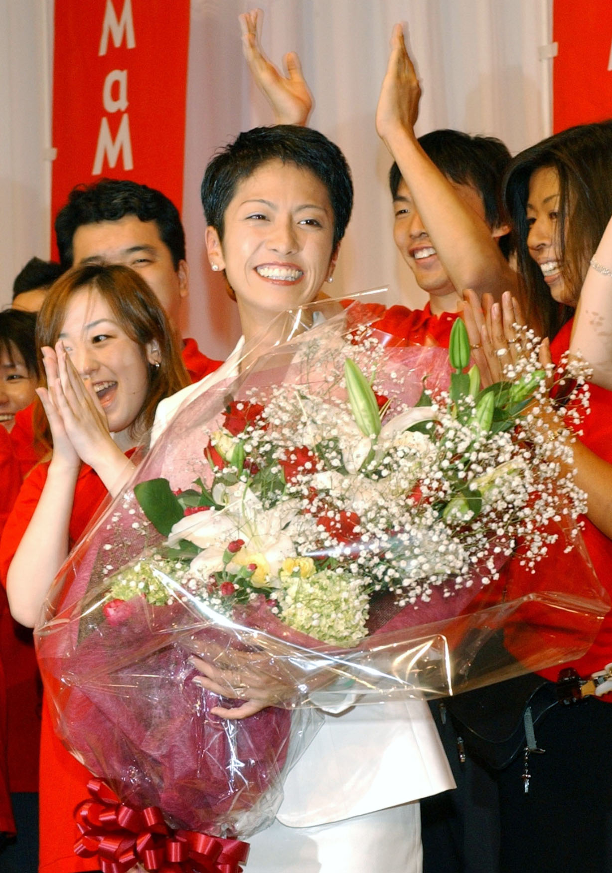 04年7月の参院選で初当選した民主党の蓮舫氏