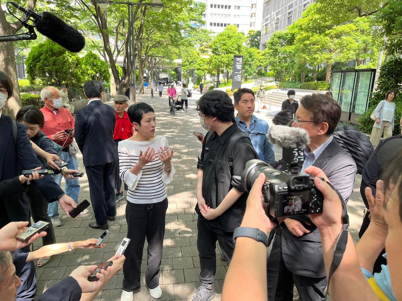 蓮舫氏のXから