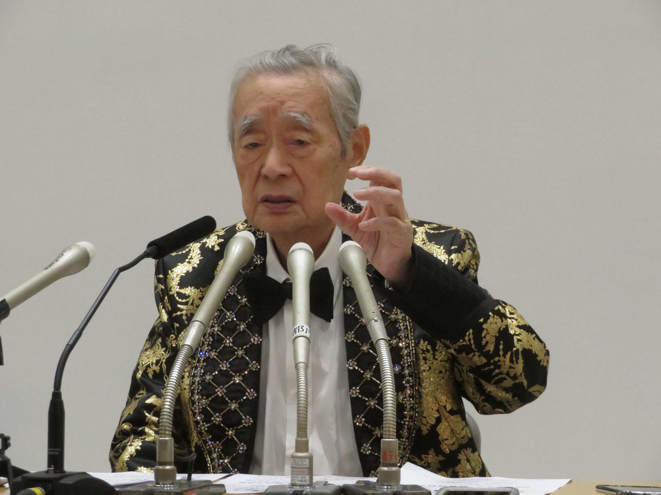 ドクター・中松氏＝2024年6月13日