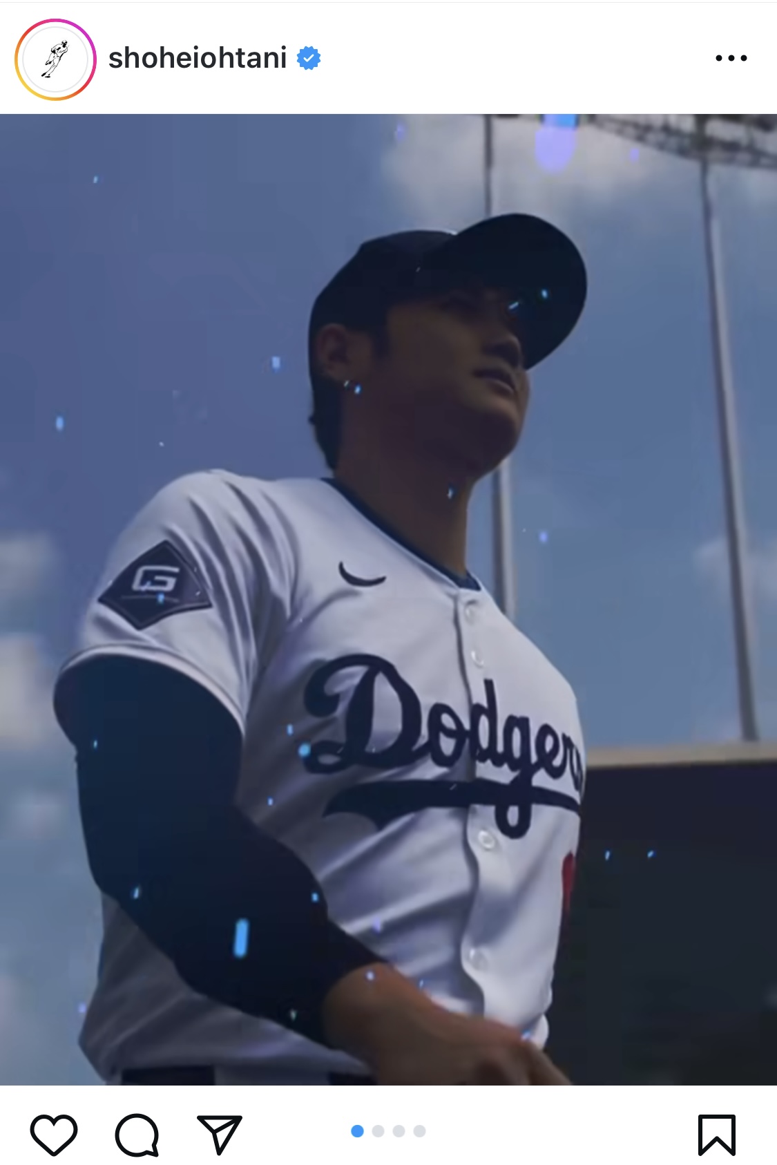 大谷翔平のインスタグラムから