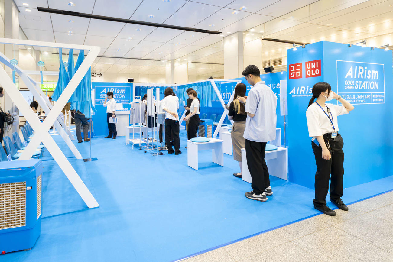 東京駅の中でひと涼みできる「AIRism COOL SHAREステーション」