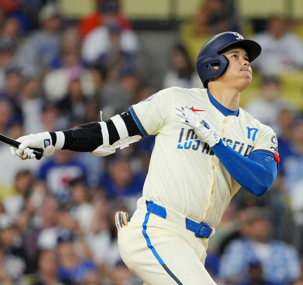 ドジャース大谷翔平（2024年8月24日撮影）