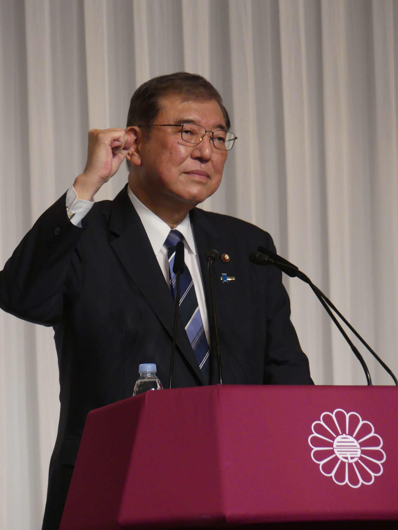 自民党の石破茂総裁（24年9月撮影）