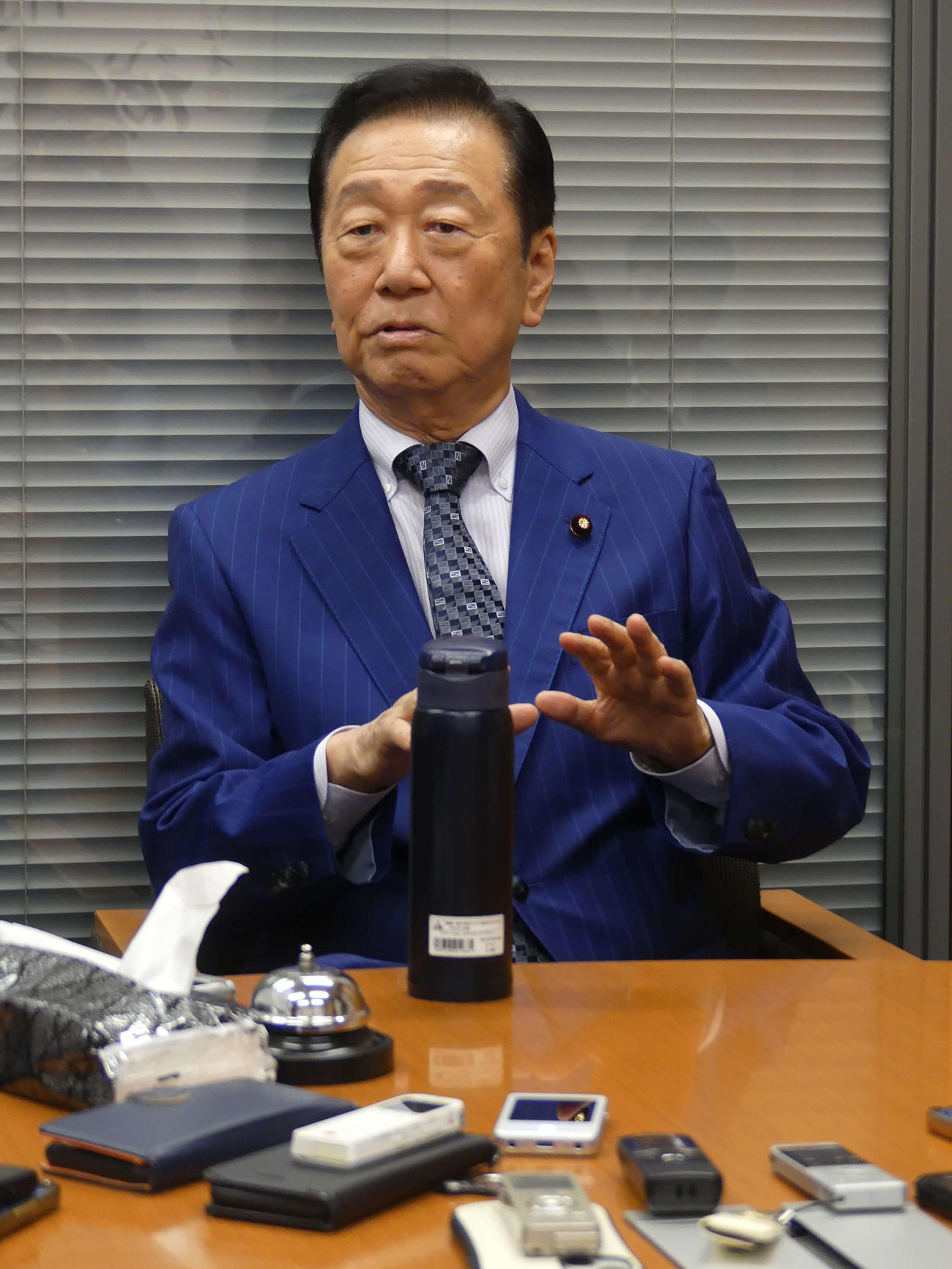 立憲民主党の小沢一郎衆院議員（2024年10月3日撮影）
