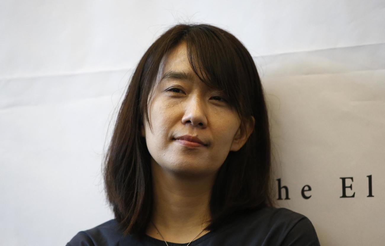 ノーベル文学賞を受賞した韓江氏（AP＝共同）