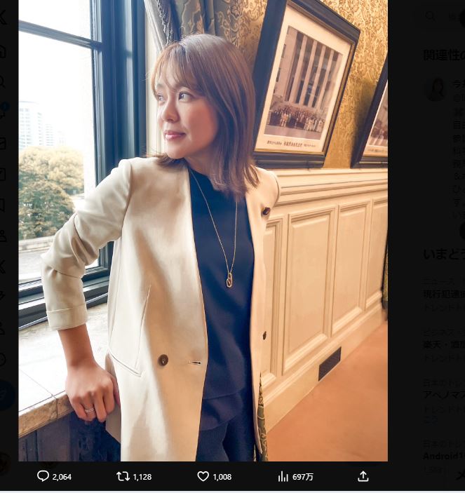 今井絵理子参院議員のXから