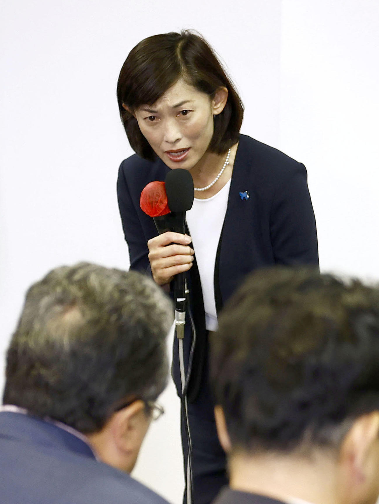 東京7区で落選が決まり、敗戦の弁を述べる自民党の丸川珠代氏（共同）