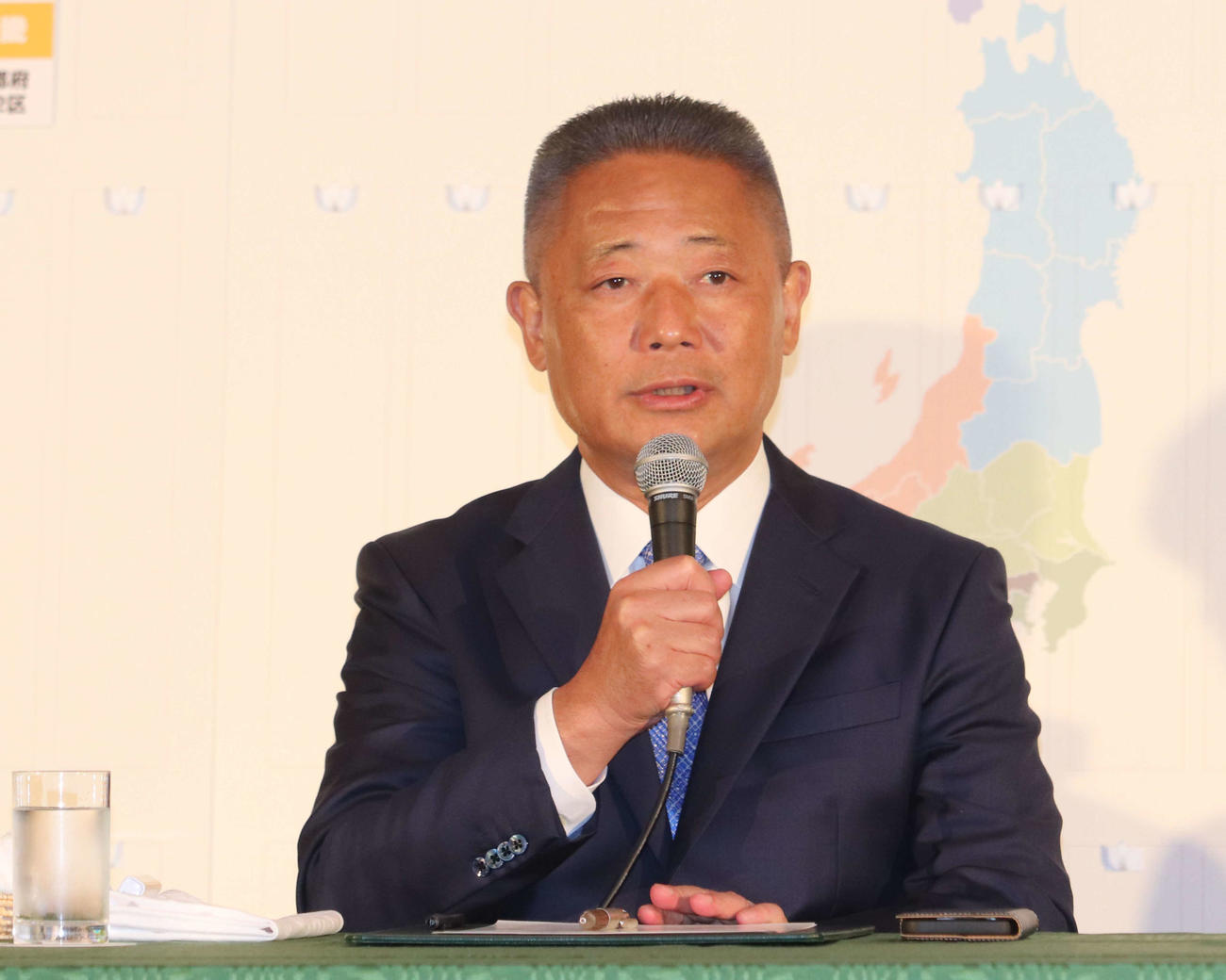 日本維新の会・馬場伸幸代表（撮影・中島麗）