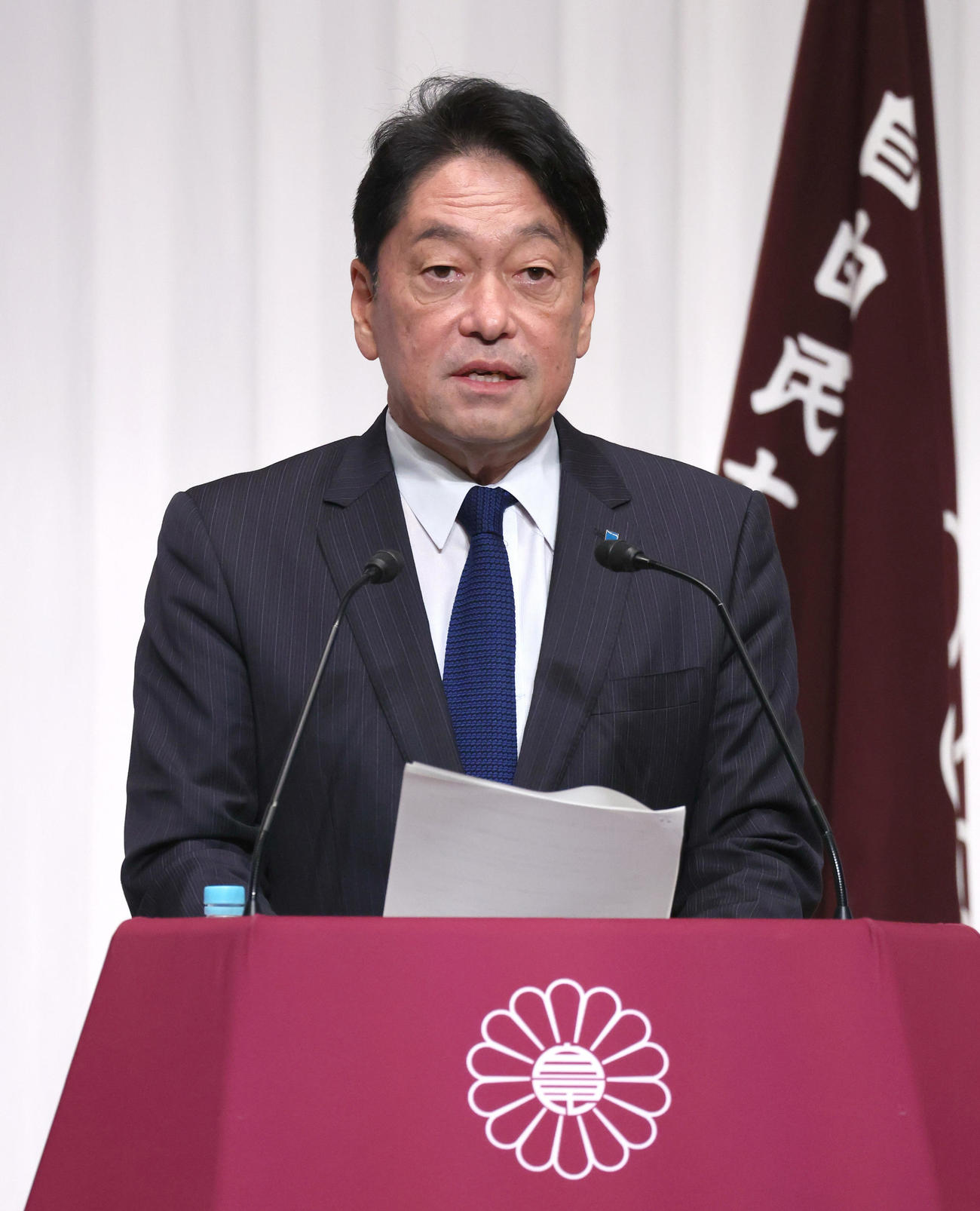 小野寺五典政調会長（2024年10月代表撮影）