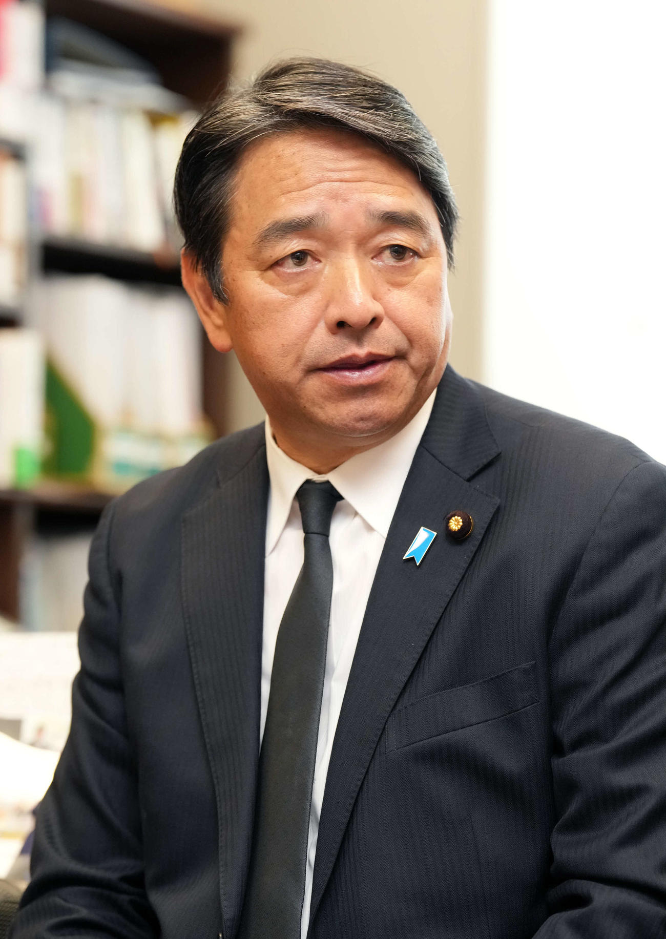 年末インタビュー「政界の軍師」、厳しい表情で玉木雄一郎代表のスキャンダルに触れる国民民主党の榛葉賀津也幹事長