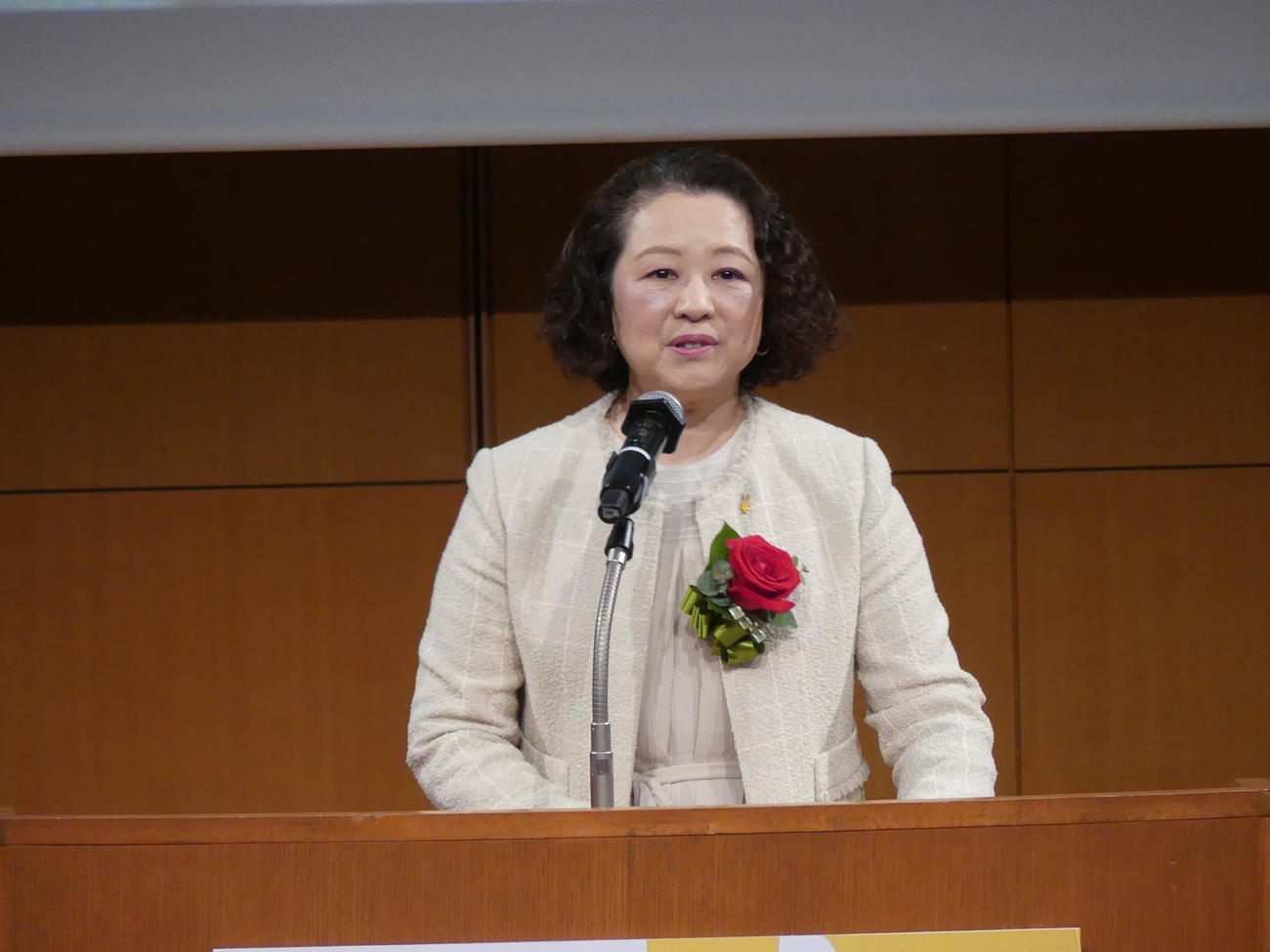 連合の芳野友子会長（2025年2月11日撮影）