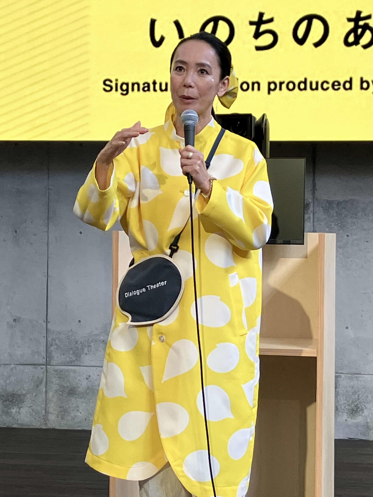 パビリオンのテーマについて意気込む河瀬直美氏（撮影・阪口孝志）