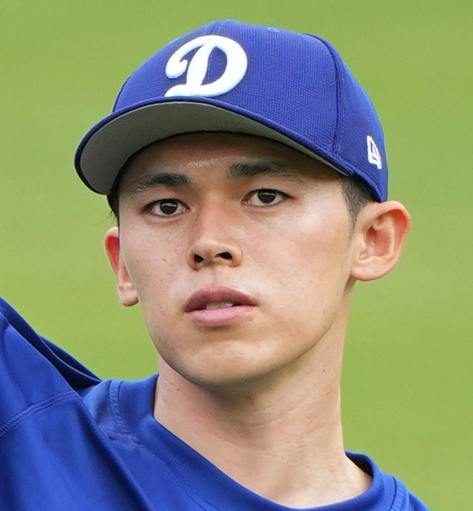 ドジャース佐々木朗希（2025年3月31日撮影）