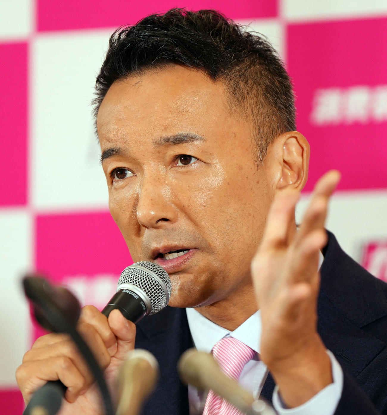 れいわ新選組の山本太郎代表（2024年10月撮影）