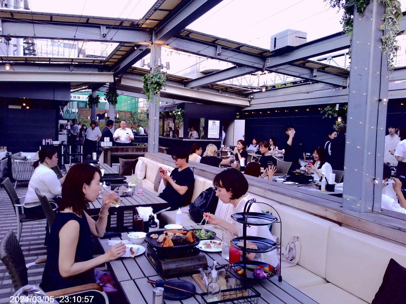 試食会が行われた松屋銀座「美しくなるビアガーデン」