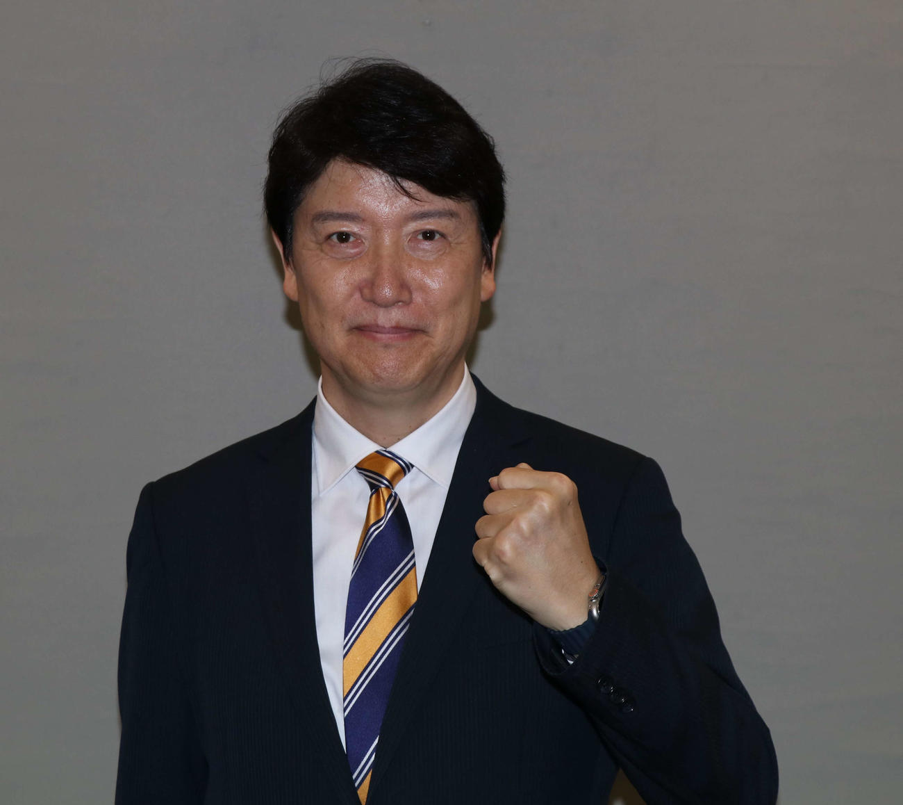 参議院選に国民民主党から立候補を予定する足立康史氏（撮影・山本佳央）
