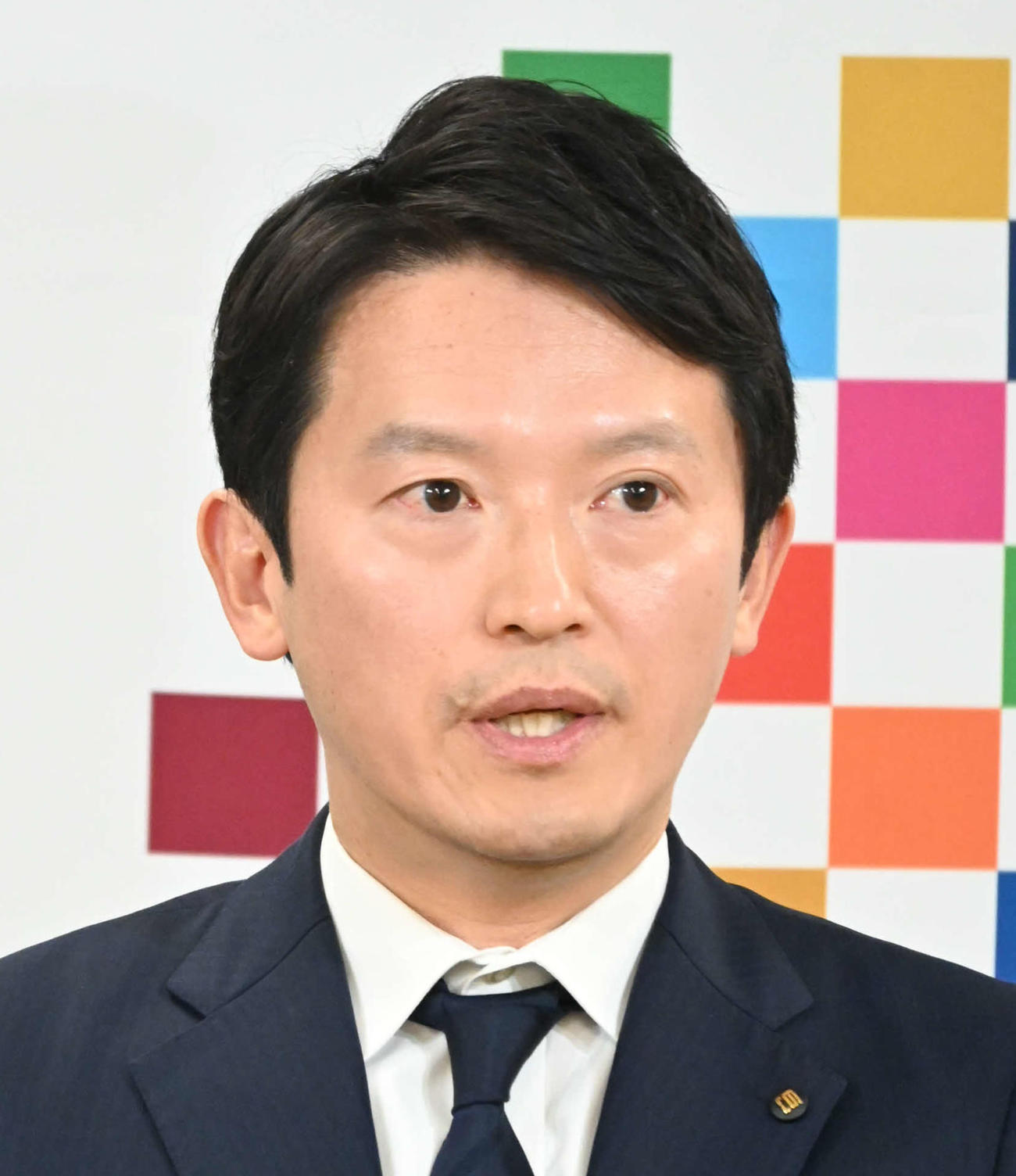 改めて辞職を否定した、兵庫県の斎藤元彦知事（2025年3月19日）