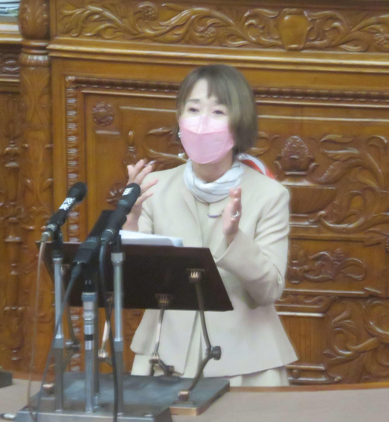 松野明美参院議員（2022年12月5日撮影）