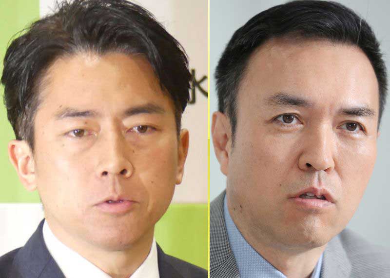 左から小泉進次郎氏、玉川徹氏
