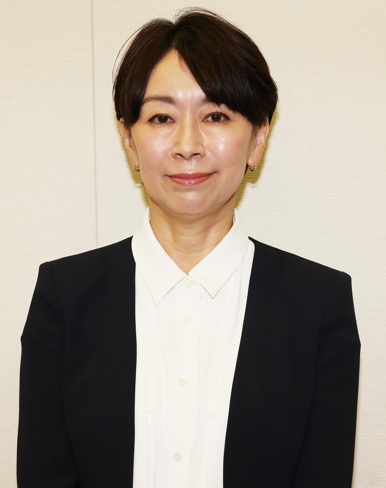 参院選への出馬会見を終えた山尾志桜里氏（撮影・野上伸悟）