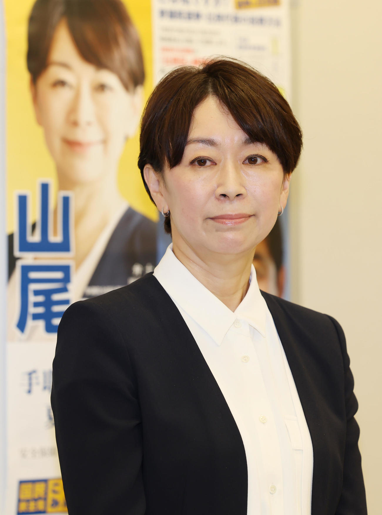 国民民主党からの参院選出馬会見を行う山尾志桜里氏（撮影・野上伸悟）
