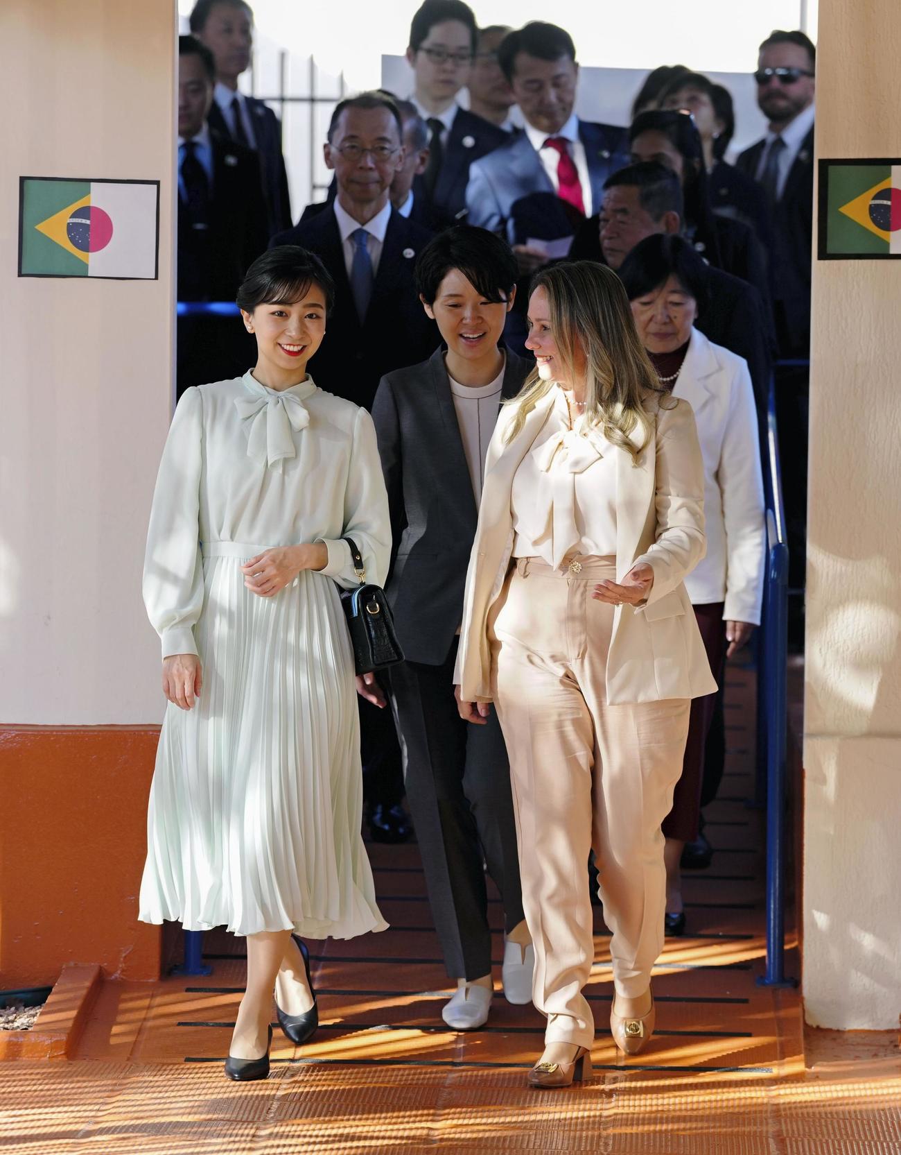 「ビスコンデ・デ・カイル学園」を訪問された秋篠宮家の次女佳子さま（共同）