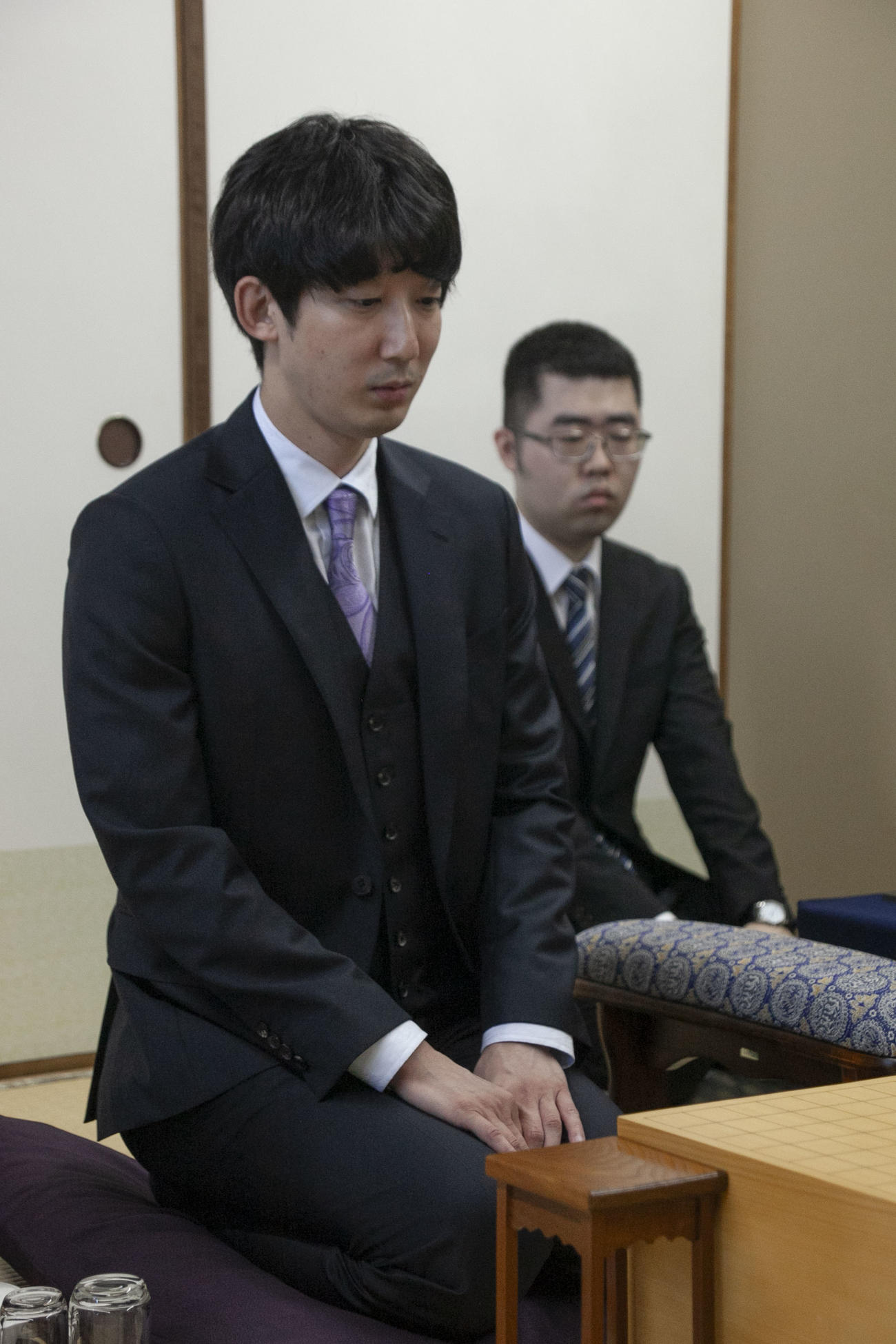 前日検分を行った杉本和陽六段（日本将棋連盟提供）