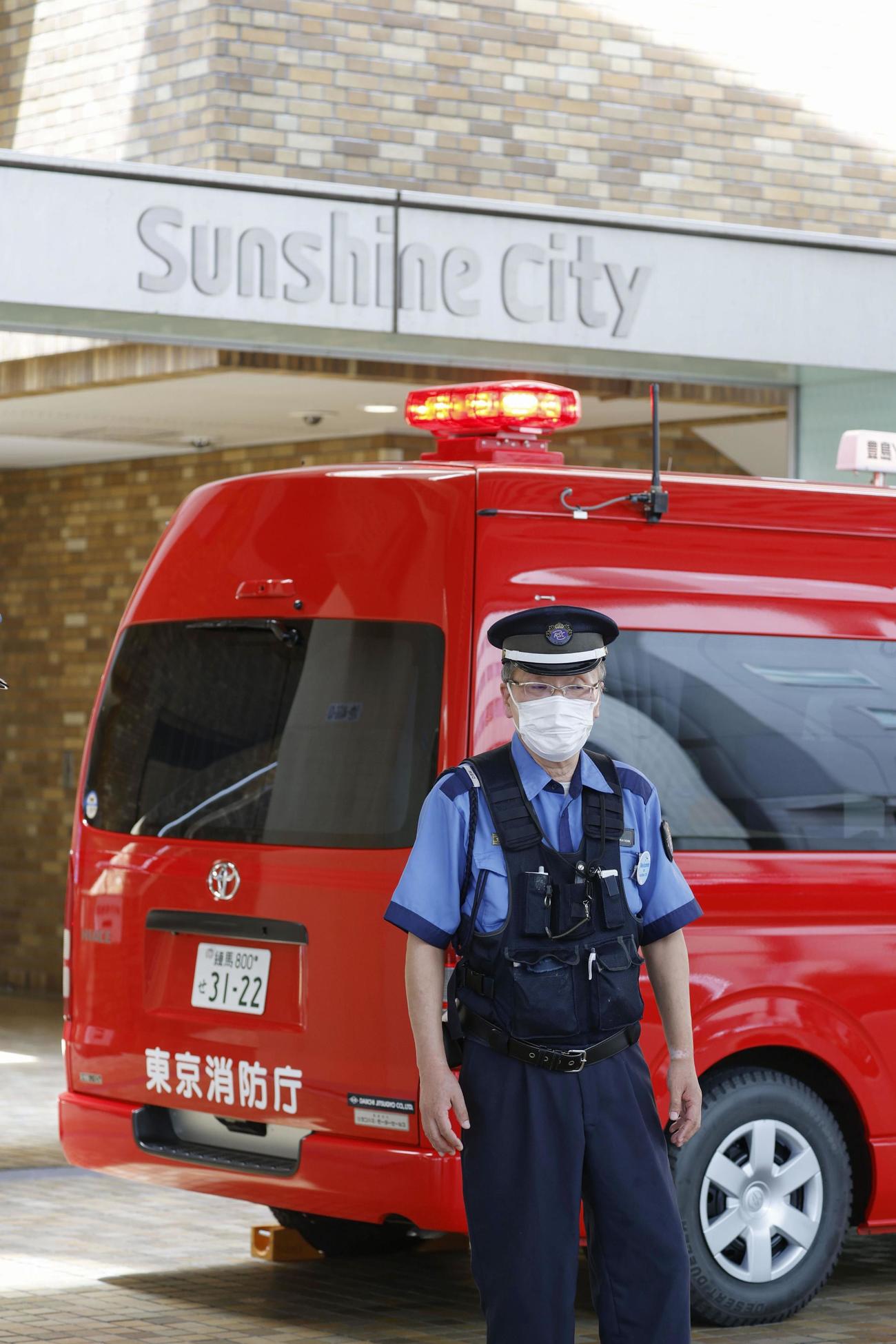 男性が刺される事件があった現場付近（共同）