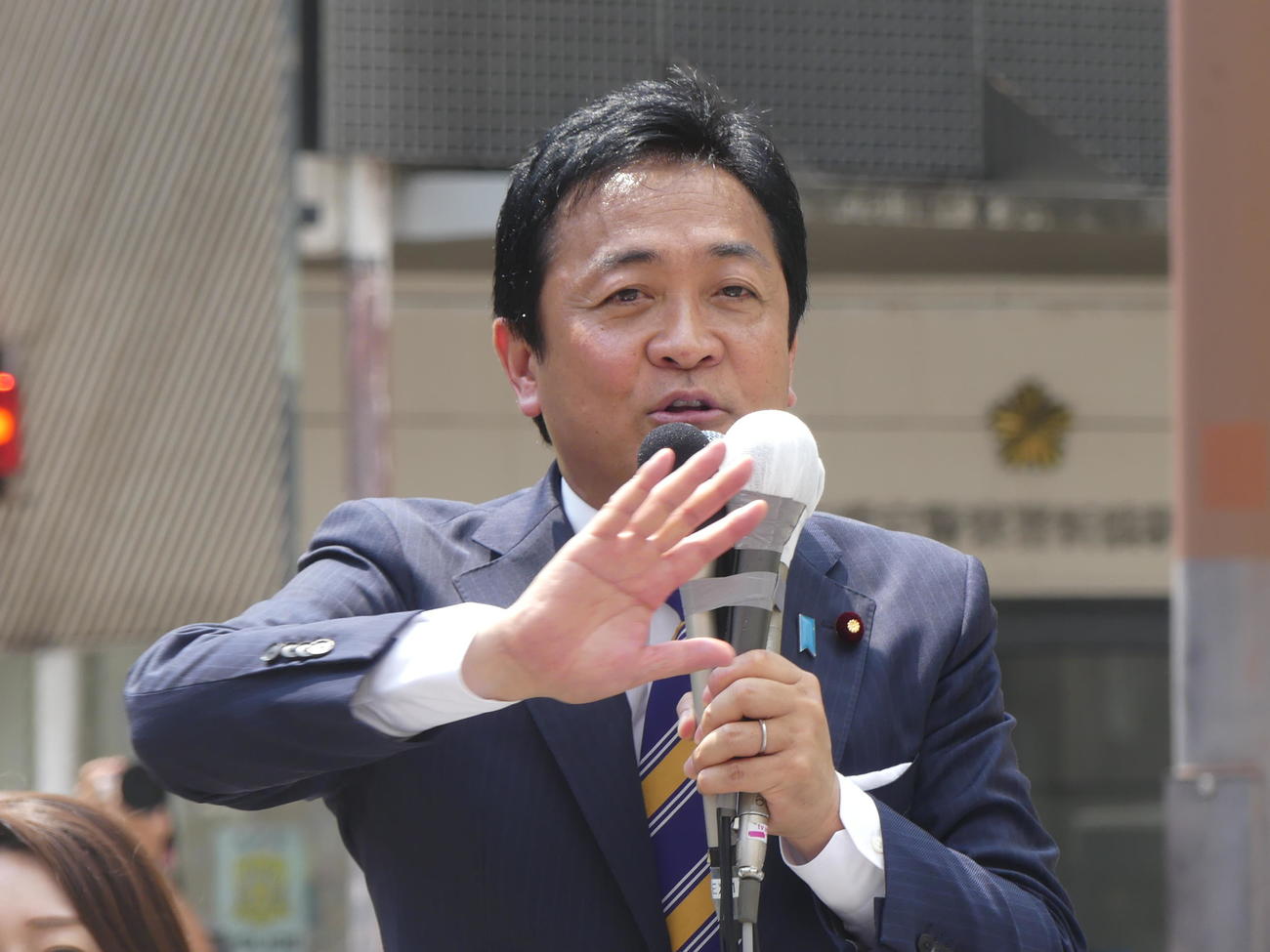 参院選公示第一声を東京都内で行う国民民主党の玉木雄一郎代表（撮影・中山知子）