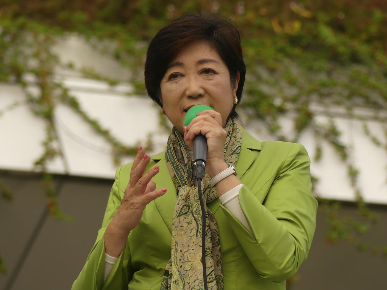 希望の党の小池百合子代表（2017年10月撮影）