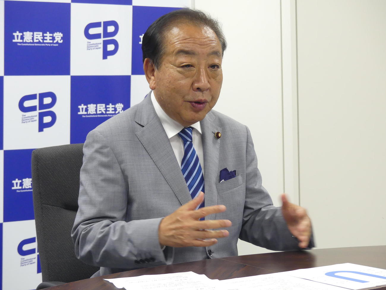 立憲民主党の野田佳彦代表（2025年7月撮影）