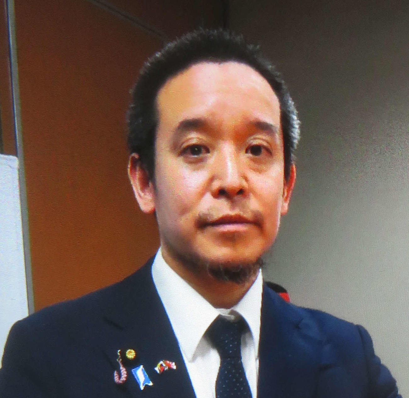 NHK党の浜田聡氏（2023年2月10日撮影）