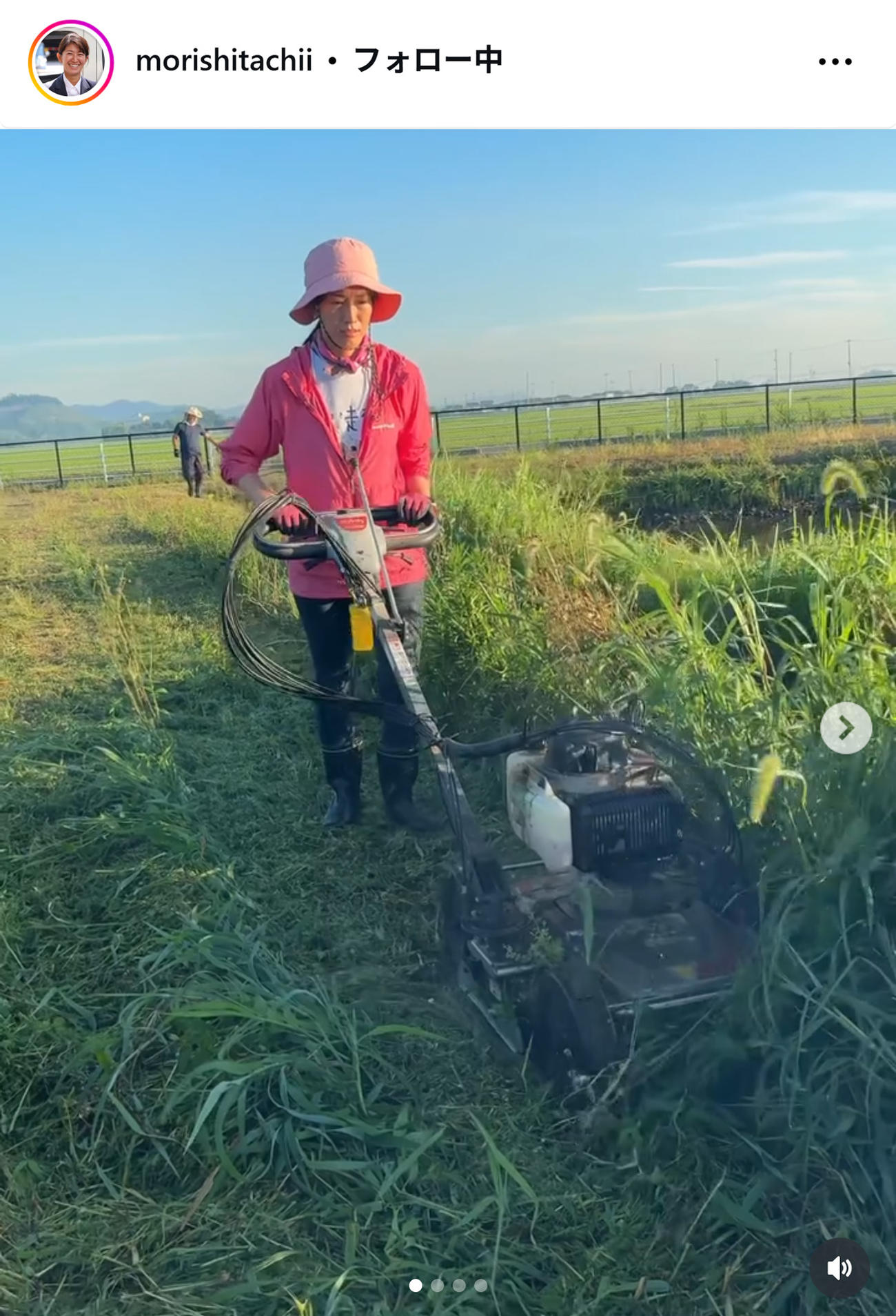 森下千里氏のインスタグラムから