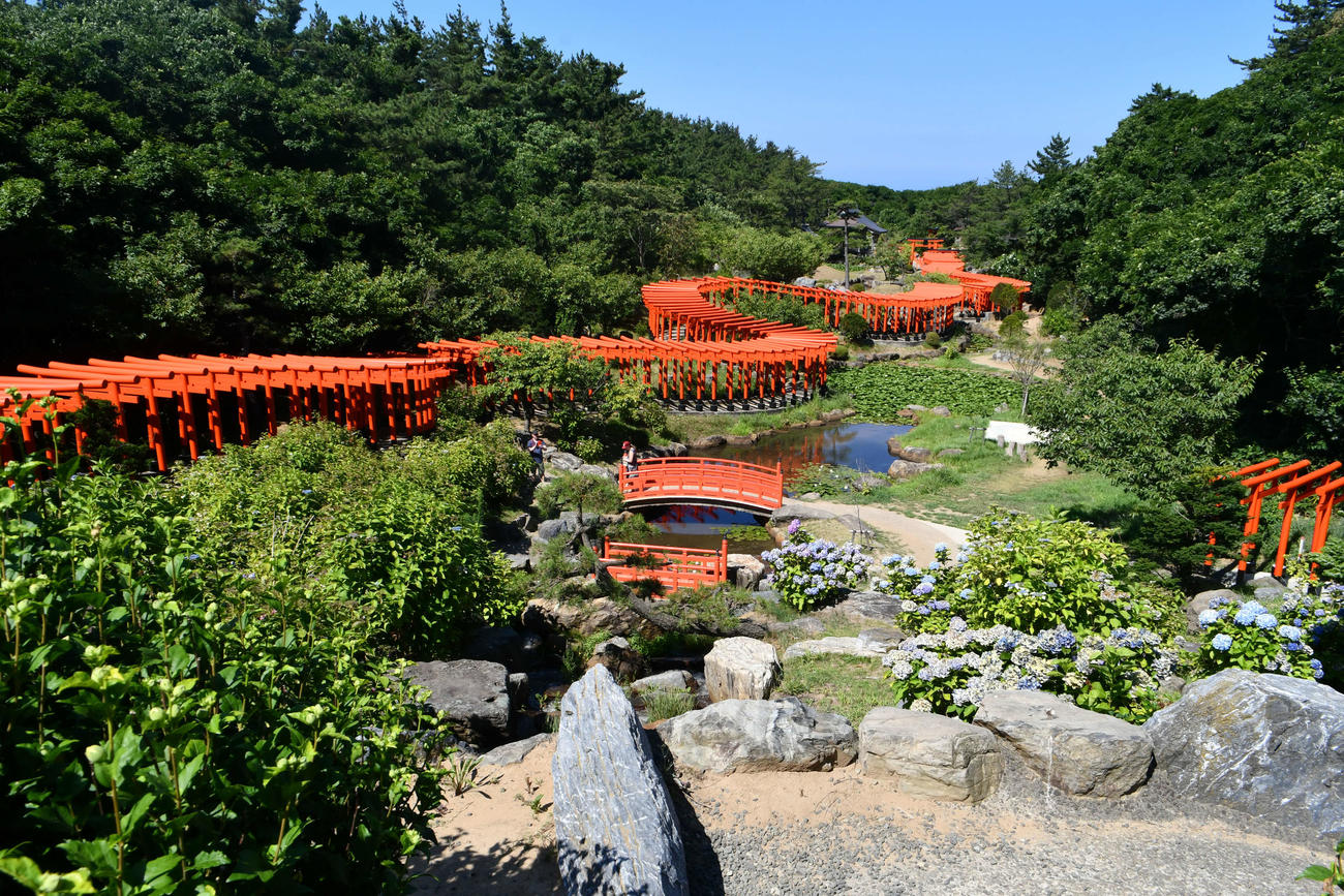 幾重にも重なる鳥居が映えるとSNSでバズった高山稲荷神社
