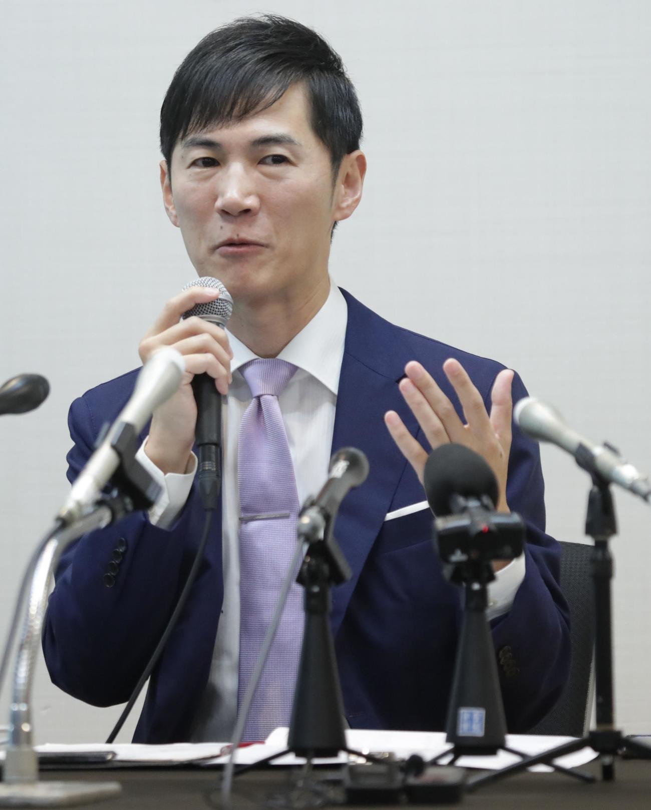 「再生の道」代表退任を表明した石丸伸二氏