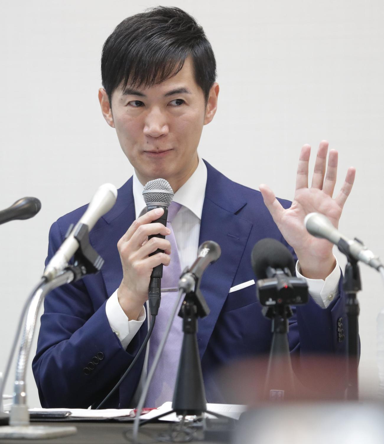 「再生の道」代表退任を表明した石丸伸二氏