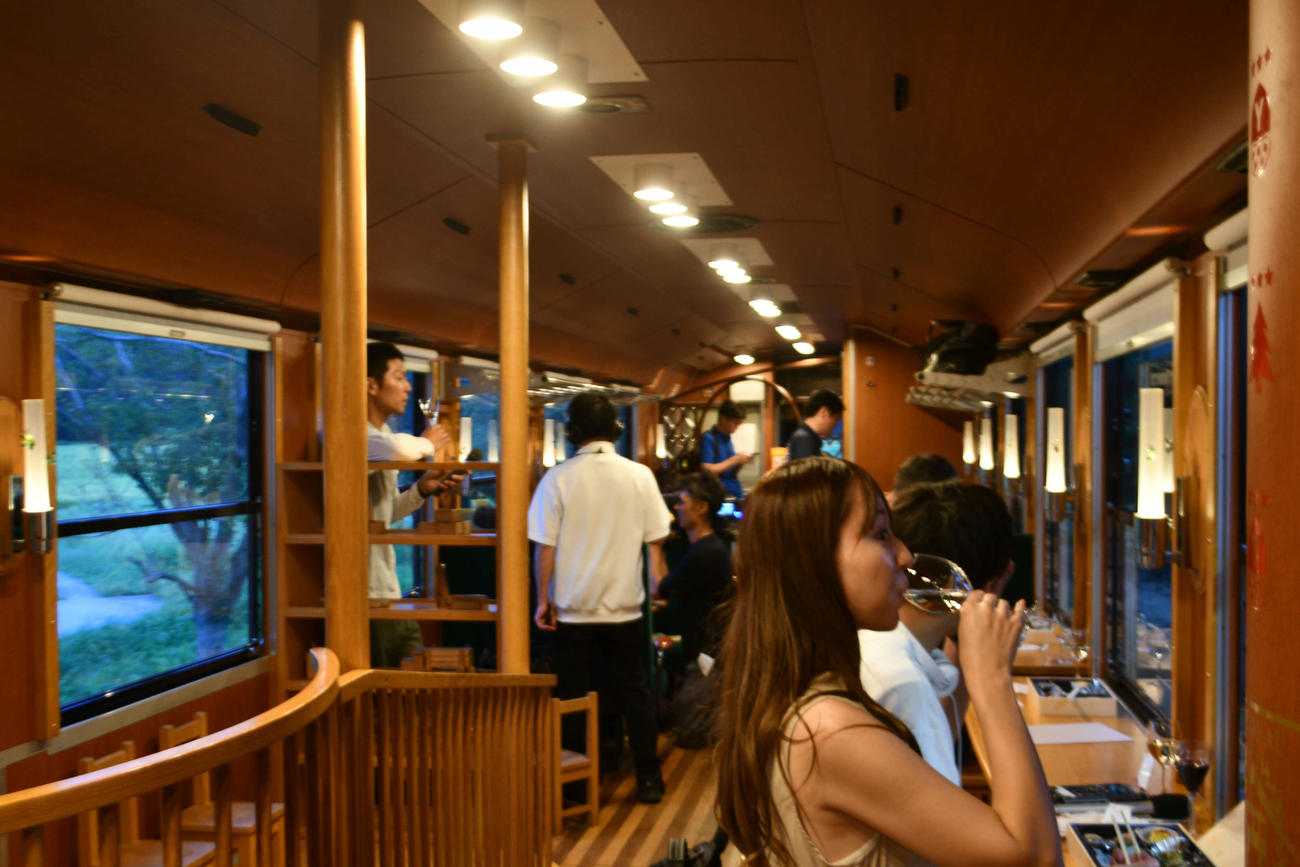 今回運行された由利高原鉄道のワイン列車