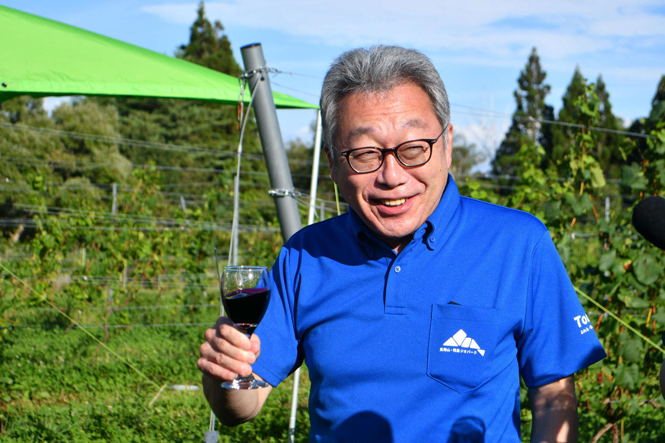 トヨシマ・ファームに期待を寄せる湊貴信由利本荘市長