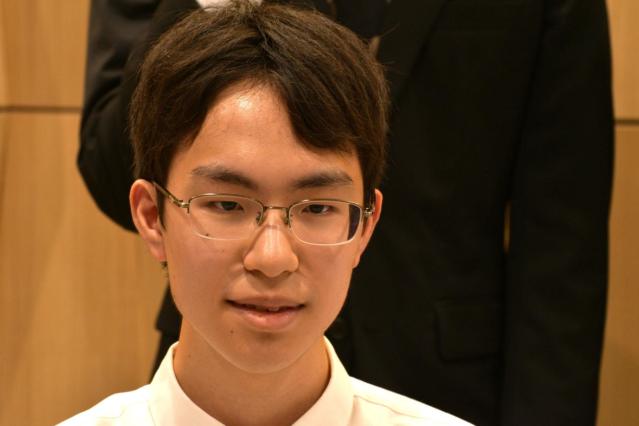 三段リーグを14勝4敗で昇段を果たした岩村凛太朗三段