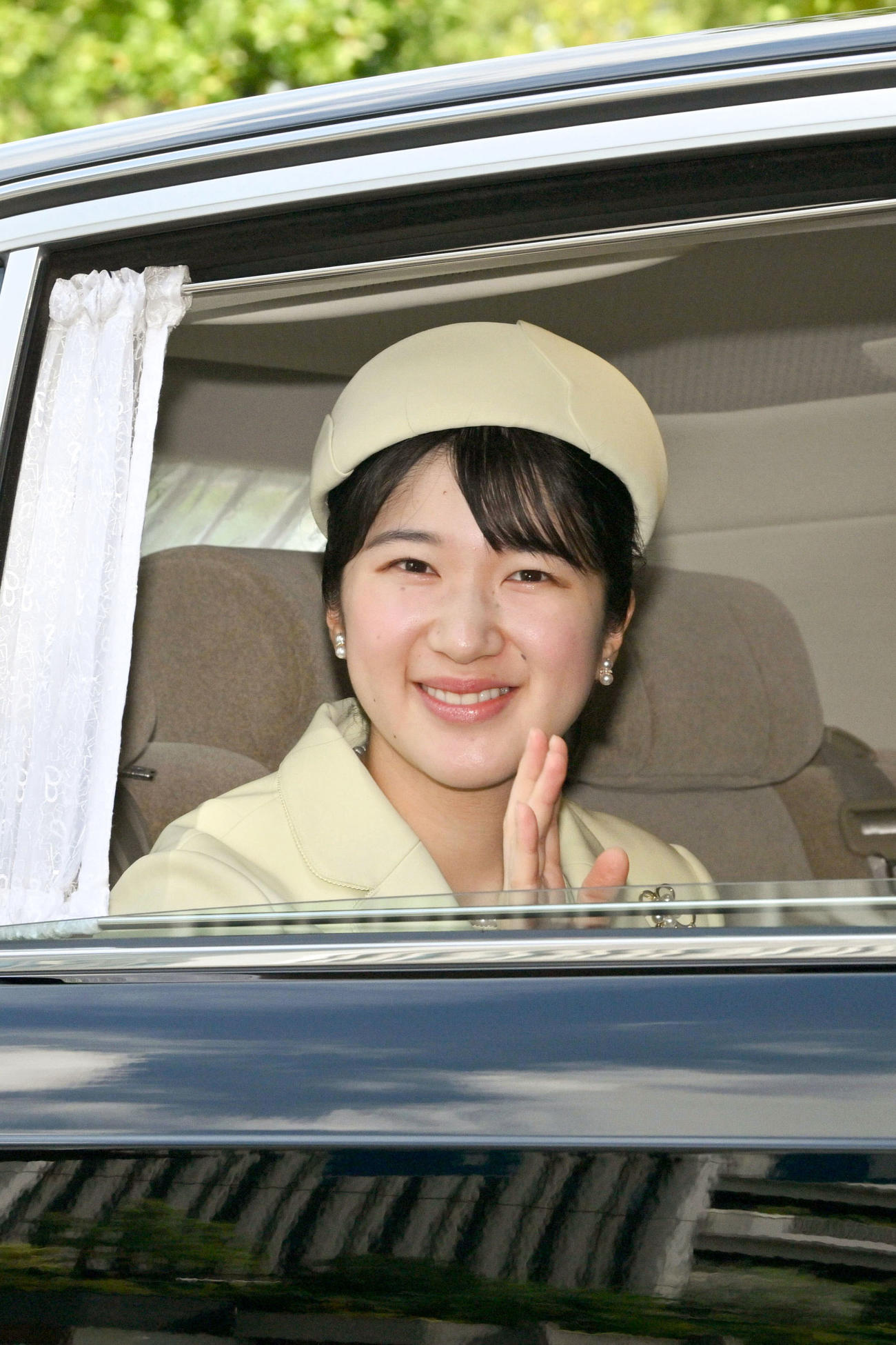 秋篠宮邸を訪れるため、赤坂御用地に入られる愛子さま（代表撮影）