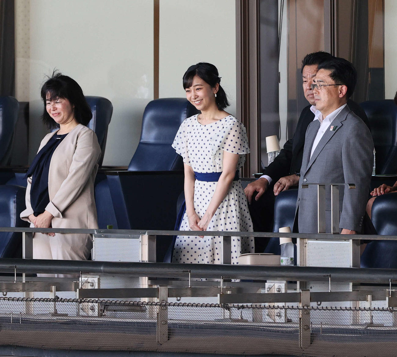 甲子園球場で開催された女子高校野球決勝・神戸弘陵－岐阜一戦を観戦に訪れた秋篠宮家の次女佳子さま（2023年8月撮影）