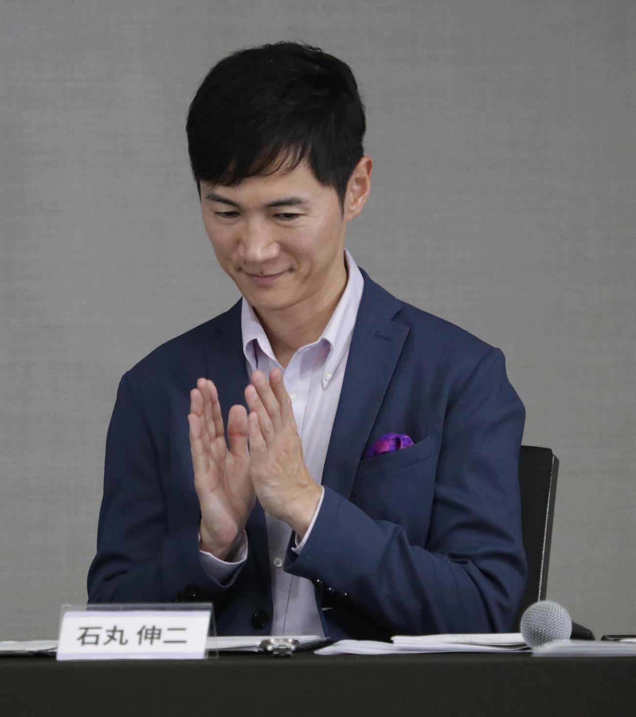 「再生の道」代表選に出席する石丸伸二代表