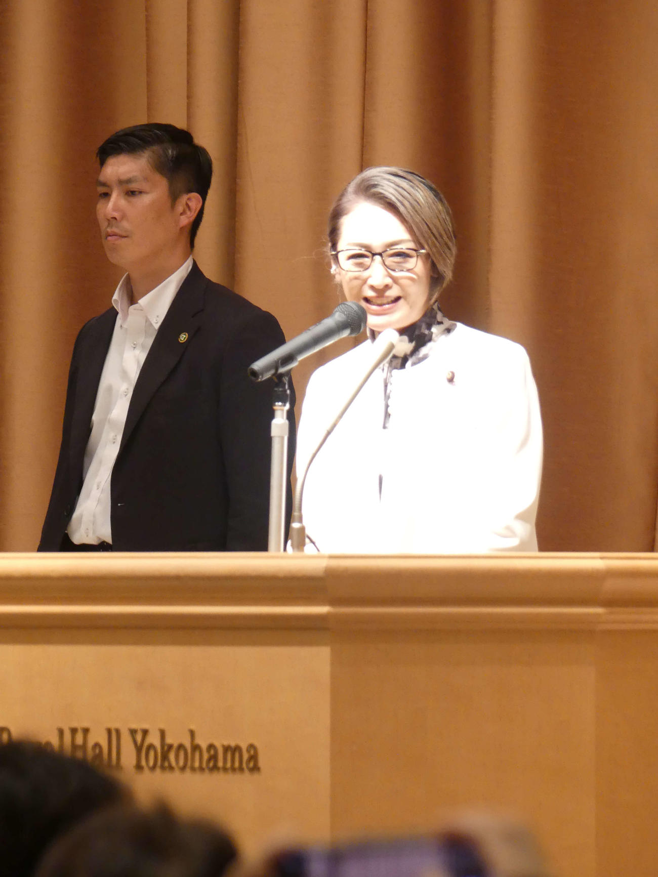 自身の政経セミナーであいさつする三原じゅん子こども政策担当相（撮影・中山知子）