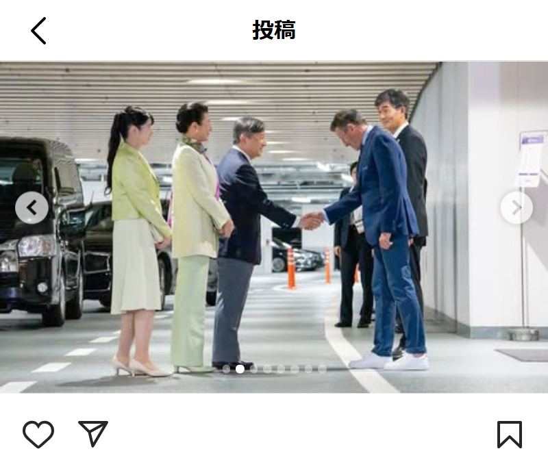 宮内庁のインスタグラムから