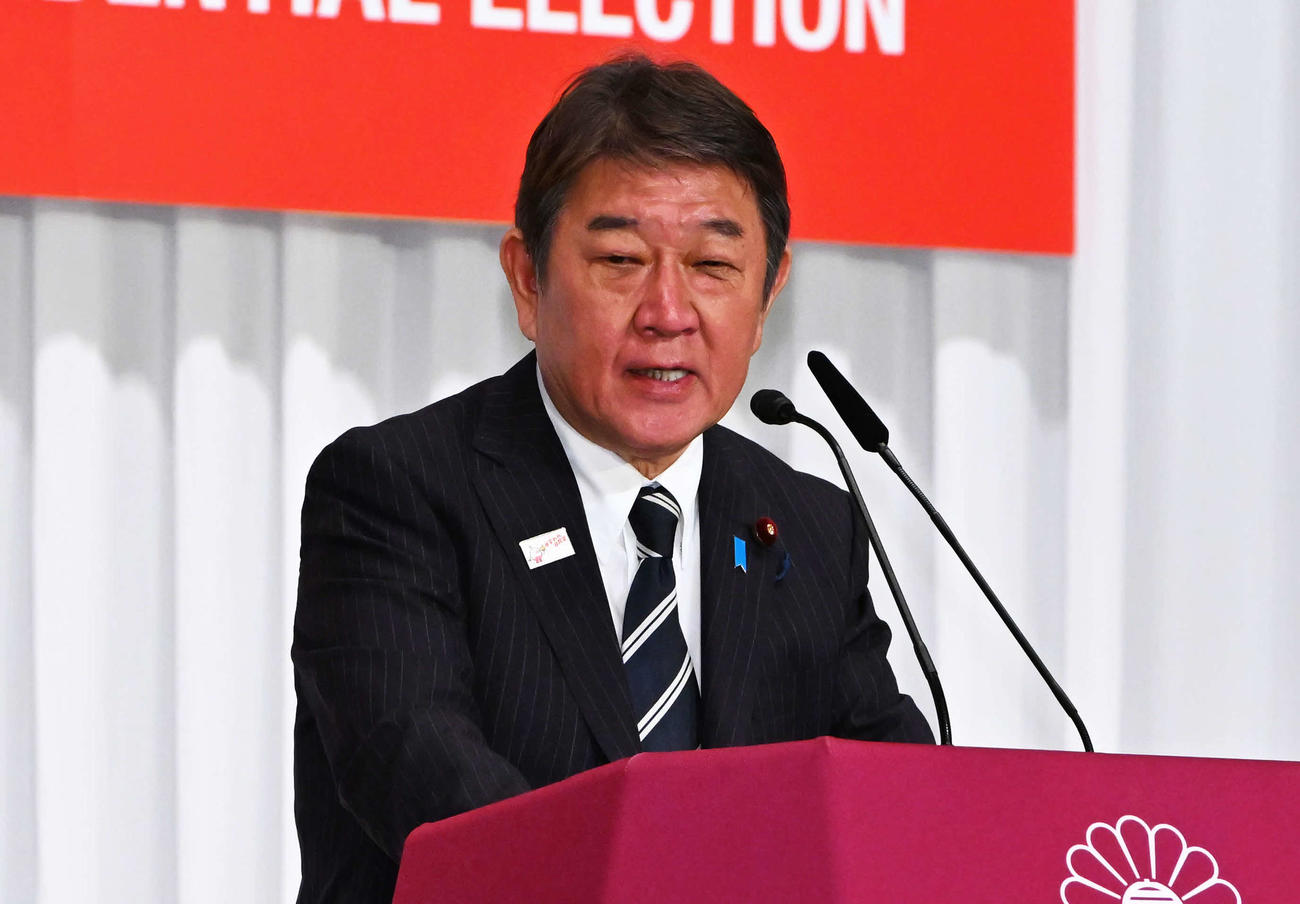 質問に答える茂木敏充前幹事長（代表撮影）